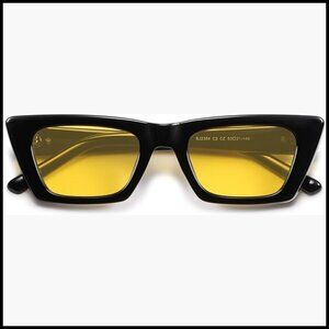 Trendy Rectangle Cateye Polarized Sunglasses with UV400 TAC Lenses